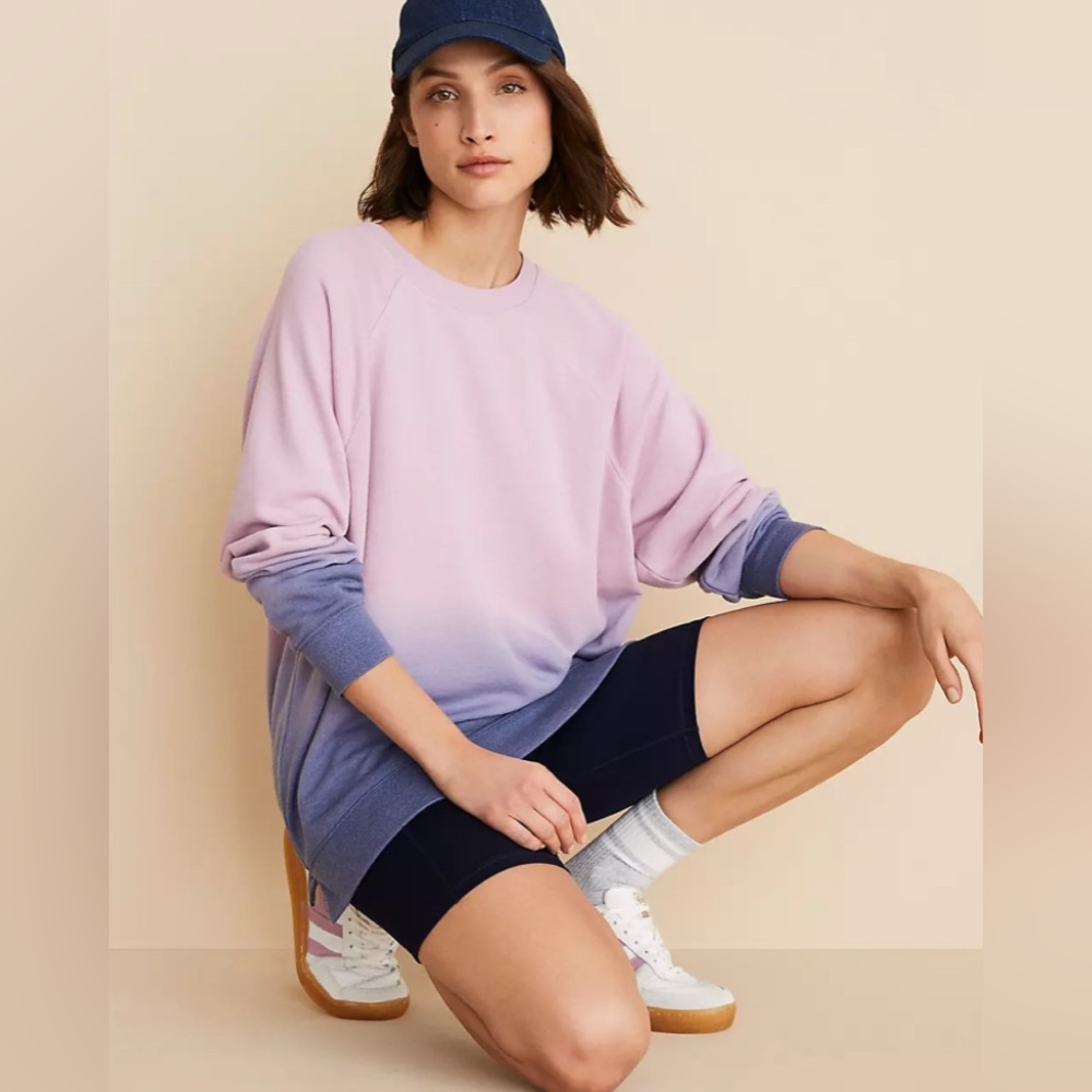 Loft Lou and Grey dip dye sweatshirt medium new